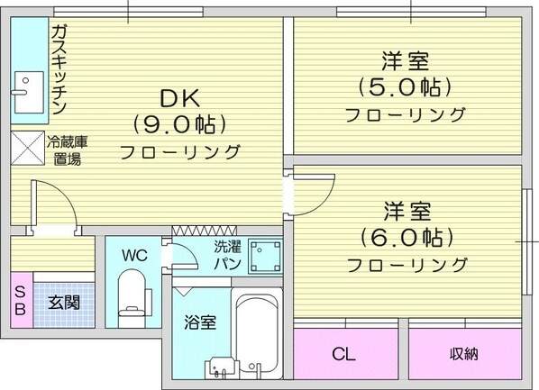 すすきの駅 徒歩12分 3階の物件間取画像